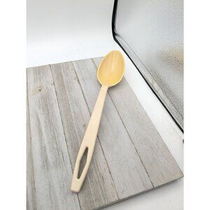 Vintage Tailor Made Products #2 Almond Nylon Plastic Solid Spoon 11 1/2"